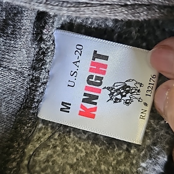 NYC‎ gray hoodie size medium.  Made in the USA by knight. Good used condition. - Picture 9 of 10